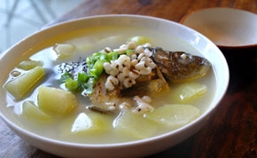 Wendy廚房－夏季養生料理之佛手瓜鯽魚湯
